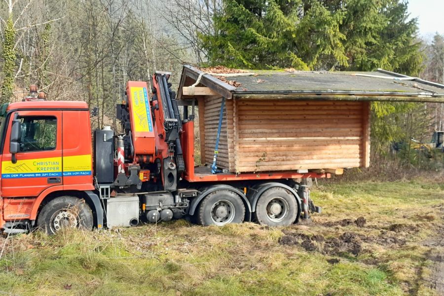 Gartenhaus Versetzen 1